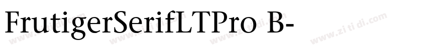 FrutigerSerifLTPro B字体转换